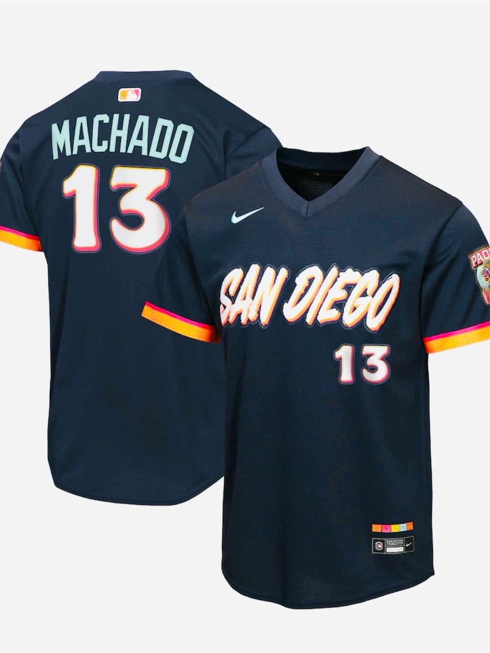 NWT, San Diego Padres #13 Manny Machado Nike 2026 City Connect Stadium Jersey, L